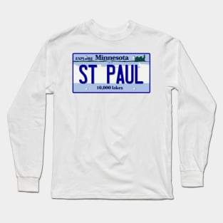 St. Paul License Plate Long Sleeve T-Shirt